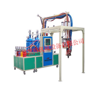 三组份加五色聚氨酯鞋机